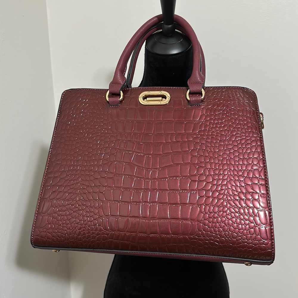 Dasein Pattern Embossed Handbag